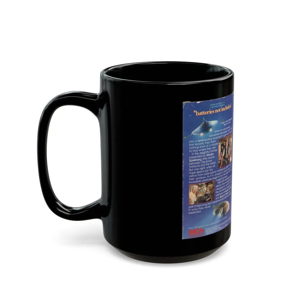 BATTERIES NOT INCLUDED (VHS COVER) - Black Coffee Mug-Go Mug Yourself