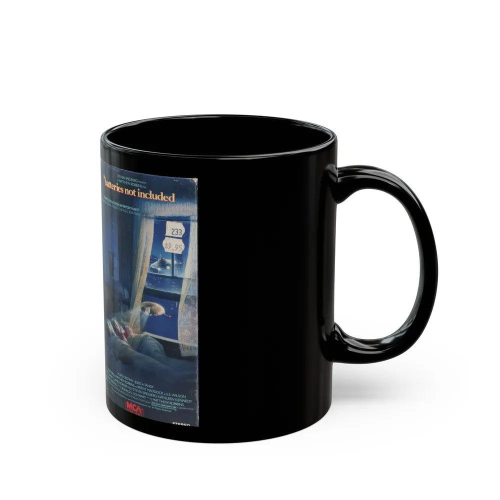 BATTERIES NOT INCLUDED (VHS COVER) - Black Coffee Mug-Go Mug Yourself