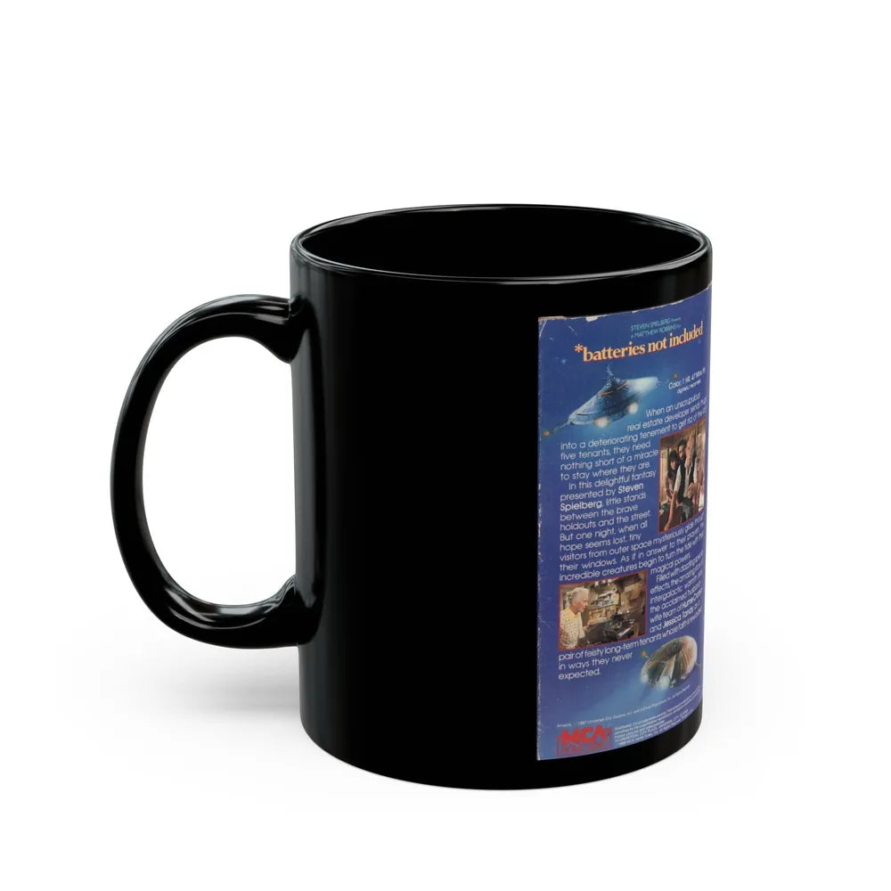 BATTERIES NOT INCLUDED (VHS COVER) - Black Coffee Mug-Go Mug Yourself