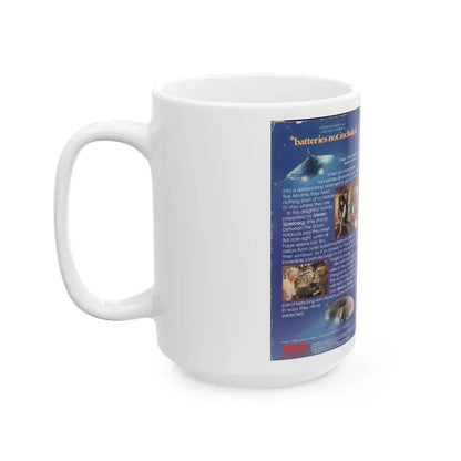 BATTERIES NOT INCLUDED (VHS COVER) - White Coffee Mug - Go Mug Yourself