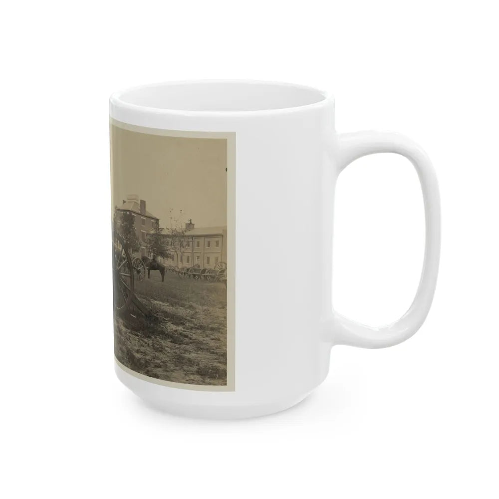 Batteries Of Field Pieces In Arsenal, Washington, D.C. (U.S. Civil War) White Coffee Mug-Go Mug Yourself