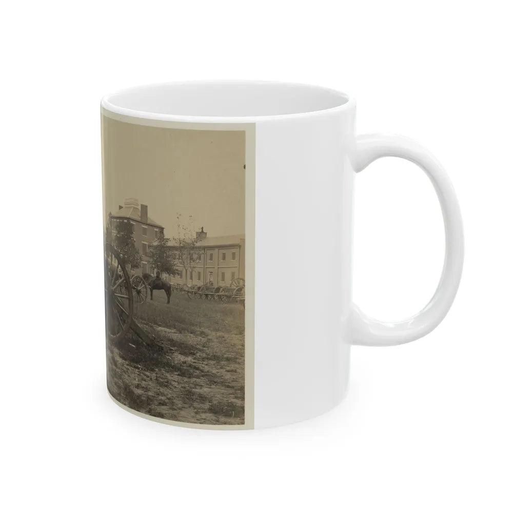 Batteries Of Field Pieces In Arsenal, Washington, D.C. (U.S. Civil War) White Coffee Mug-Go Mug Yourself