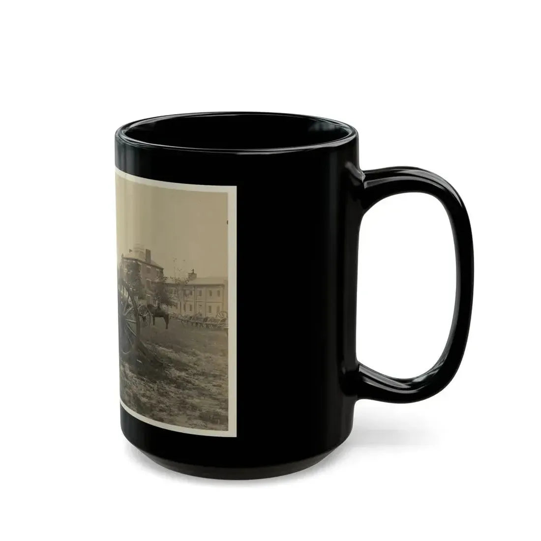 Batteries Of Field Pieces In Arsenal, Washington, D.C. (U.S. Civil War) Black Coffee Mug - Go Mug Yourself