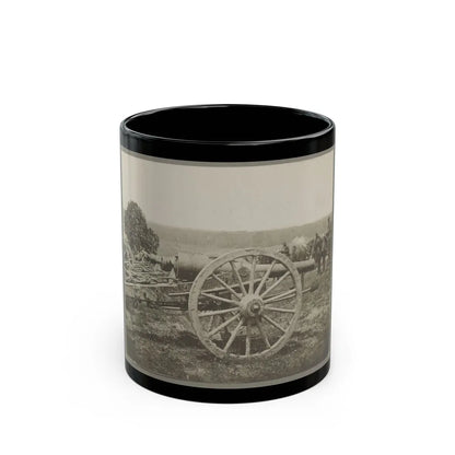 Battery - 1st N.Y. Artillery Battalion Near Fair Oaks, June 1862 (U.S. Civil War) Black Coffee Mug-11oz-Go Mug Yourself