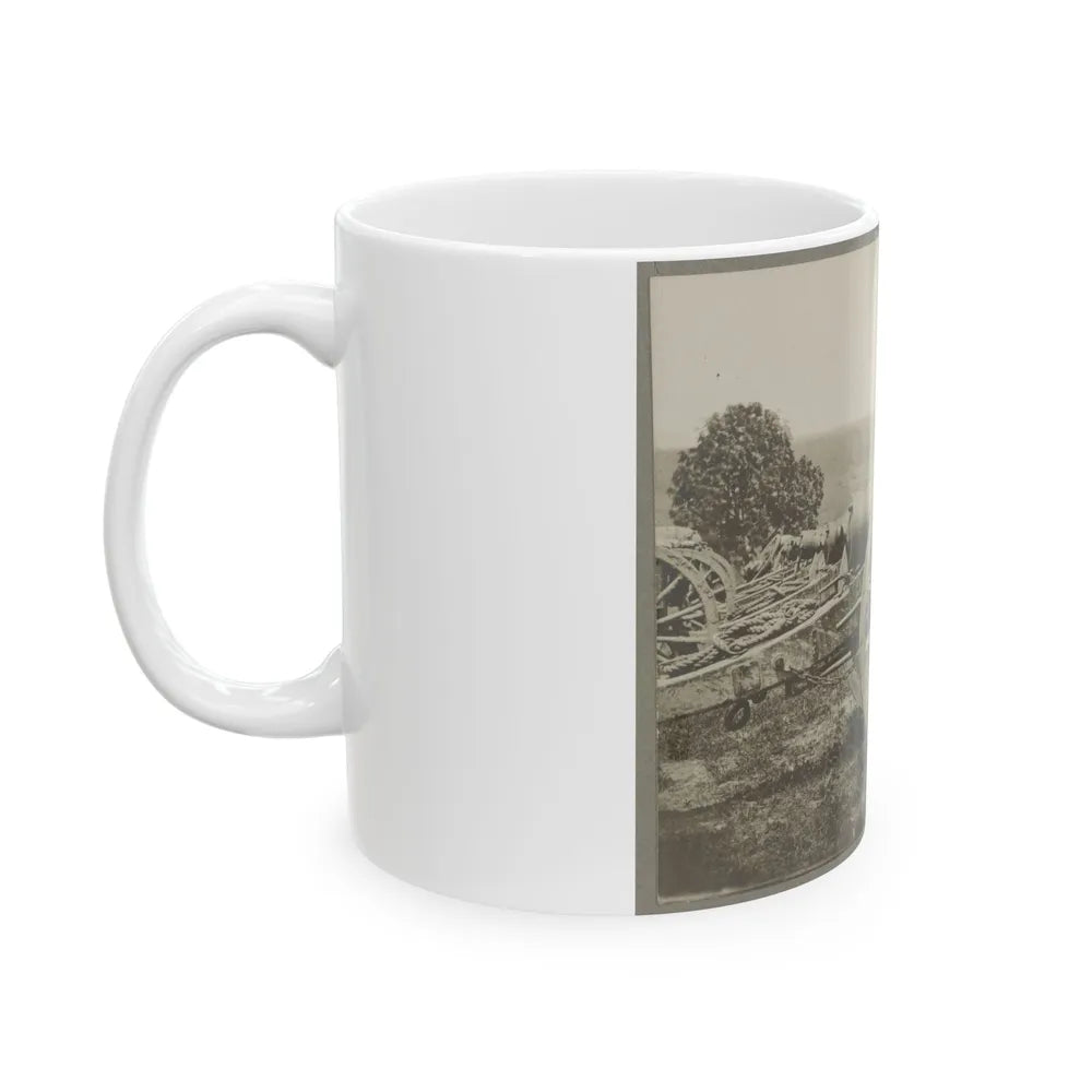 Battery - 1st N.Y. Artillery Battalion Near Fair Oaks, June 1862 (U.S. Civil War) White Coffee Mug-Go Mug Yourself