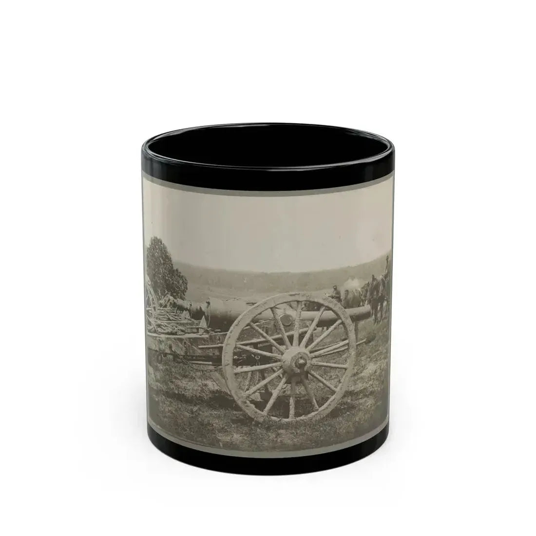 Battery - 1st N.Y. Artillery Battalion Near Fair Oaks, June 1862 (U.S. Civil War) Black Coffee Mug 11oz - Go Mug Yourself