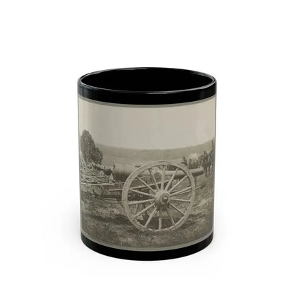 Battery - 1st N.Y. Artillery Battalion Near Fair Oaks, June 1862 (U.S. Civil War) Black Coffee Mug 11oz - Go Mug Yourself