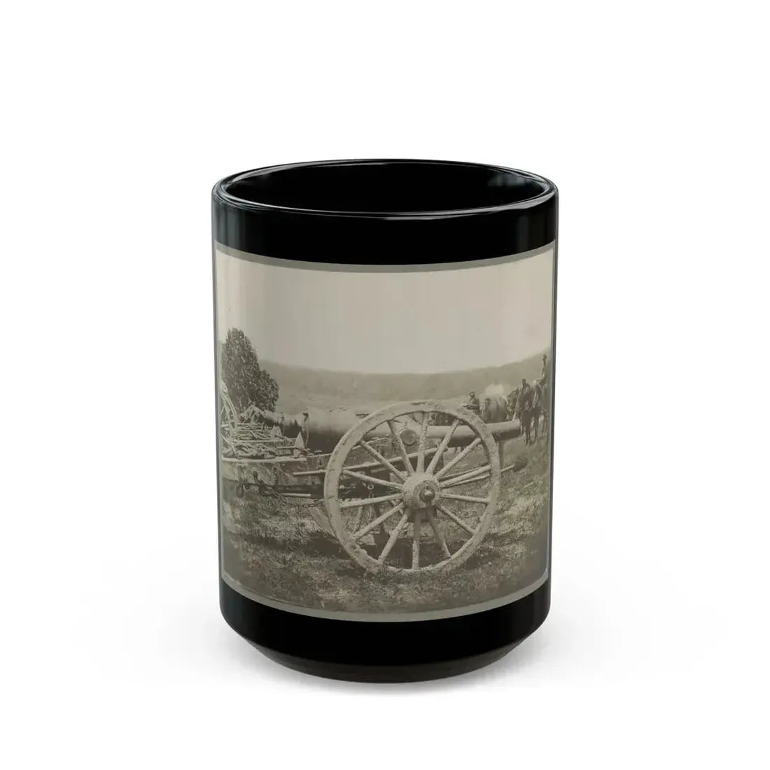 Battery - 1st N.Y. Artillery Battalion Near Fair Oaks, June 1862 (U.S. Civil War) Black Coffee Mug 15oz - Go Mug Yourself