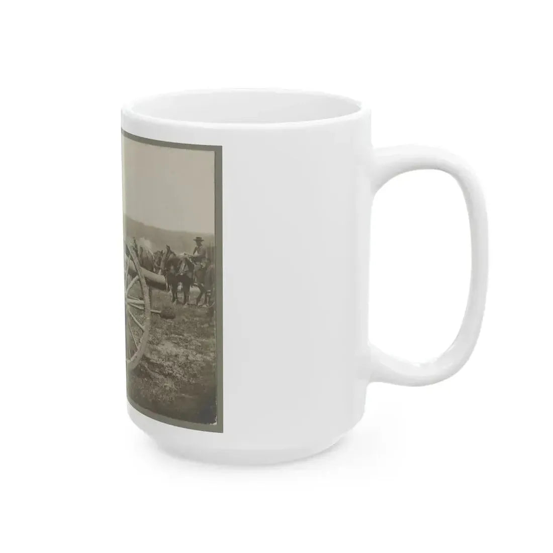 Battery - 1st N.Y. Artillery Battalion Near Fair Oaks, June 1862 (U.S. Civil War) White Coffee Mug - Go Mug Yourself