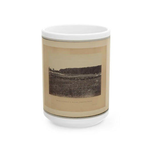 Battery A, Fourth U.S. Artillery, Robertson's Brigade (U.S. Civil War) White Coffee Mug-15oz-Go Mug Yourself