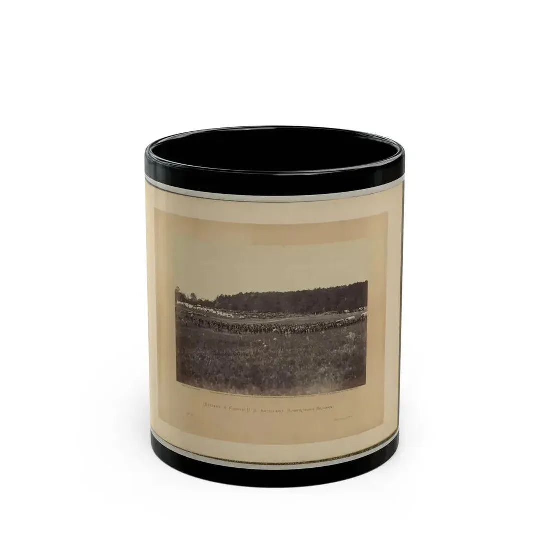 Battery A, Fourth U.S. Artillery, Robertson's Brigade (U.S. Civil War) Black Coffee Mug 11oz - Go Mug Yourself