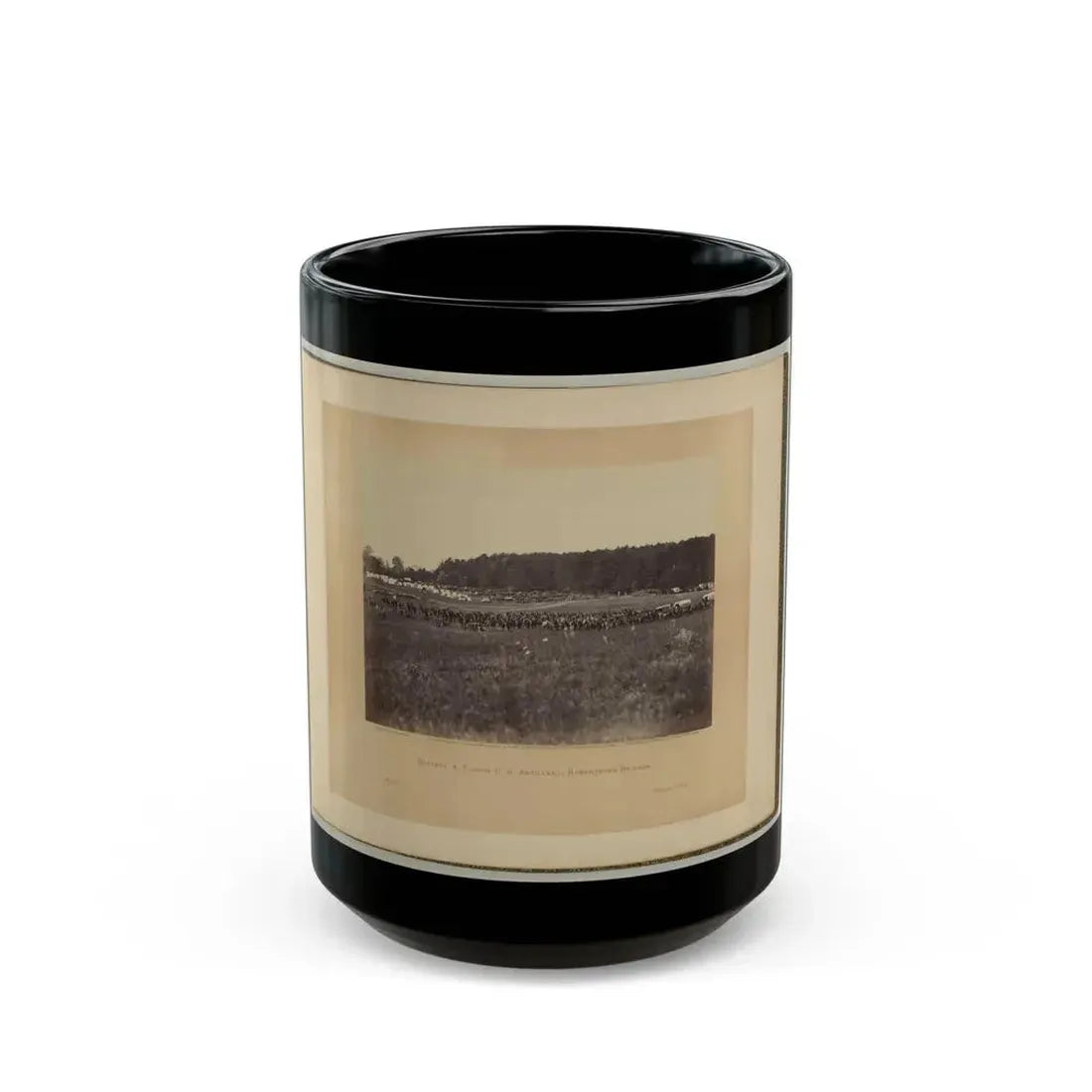 Battery A, Fourth U.S. Artillery, Robertson's Brigade (U.S. Civil War) Black Coffee Mug 15oz - Go Mug Yourself