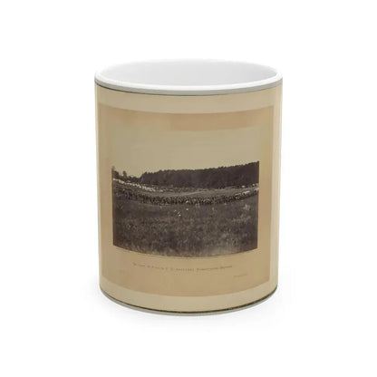 Battery A, Fourth U.S. Artillery, Robertson's Brigade (U.S. Civil War) White Coffee Mug 11oz - Go Mug Yourself