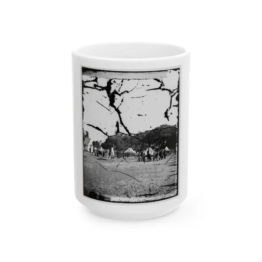 Battery Drill, U.S.A. (U.S. Civil War) White Coffee Mug 15oz - Go Mug Yourself