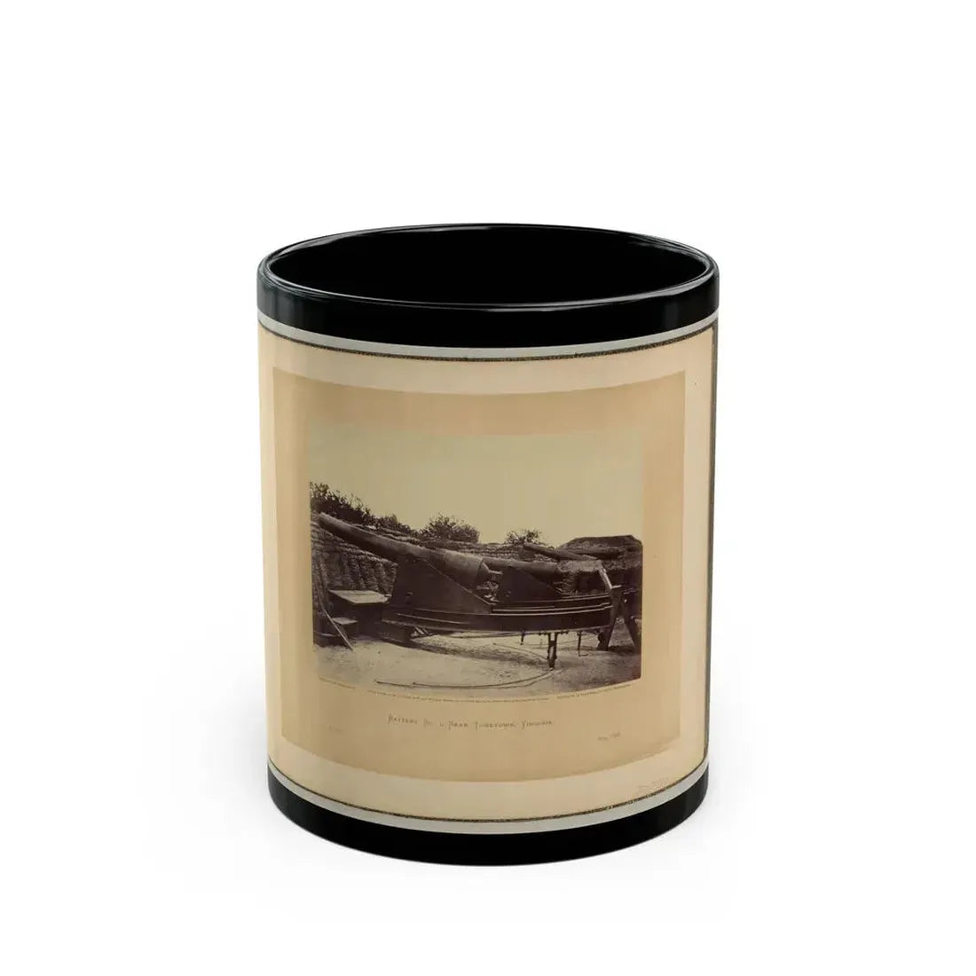 Battery No. 1, Near Yorktown, Virginia(2) (U.S. Civil War) Black Coffee Mug 11oz - Go Mug Yourself