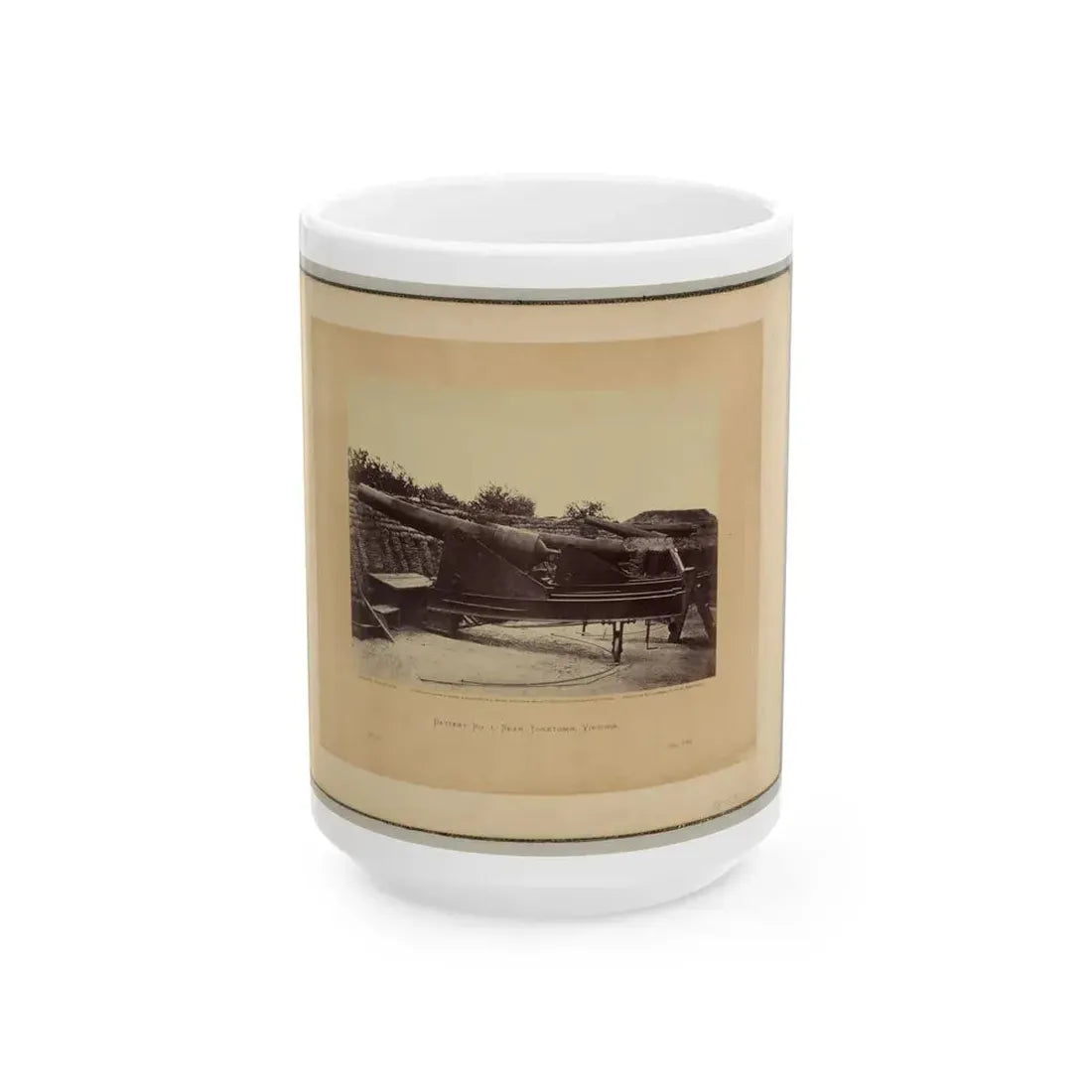 Battery No. 1, Near Yorktown, Virginia(2) (U.S. Civil War) White Coffee Mug 15oz - Go Mug Yourself