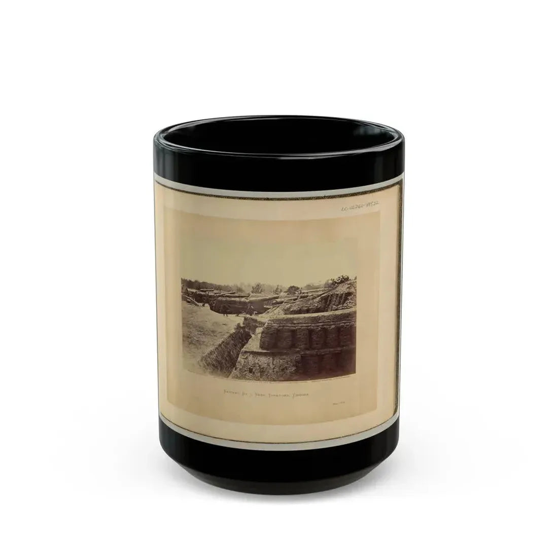 Battery No. 1, Near Yorktown, Virginia (U.S. Civil War) Black Coffee Mug 15oz - Go Mug Yourself