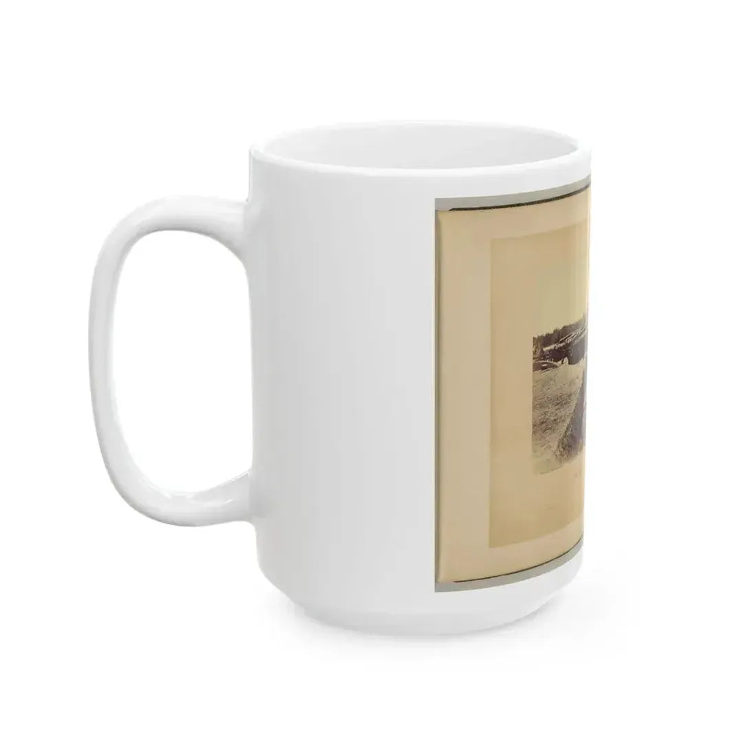 Battery No. 1, Near Yorktown, Virginia (U.S. Civil War) White Coffee Mug - Go Mug Yourself