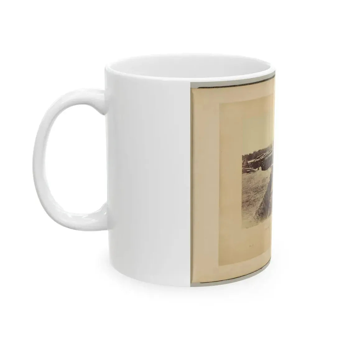 Battery No. 1, Near Yorktown, Virginia (U.S. Civil War) White Coffee Mug - Go Mug Yourself
