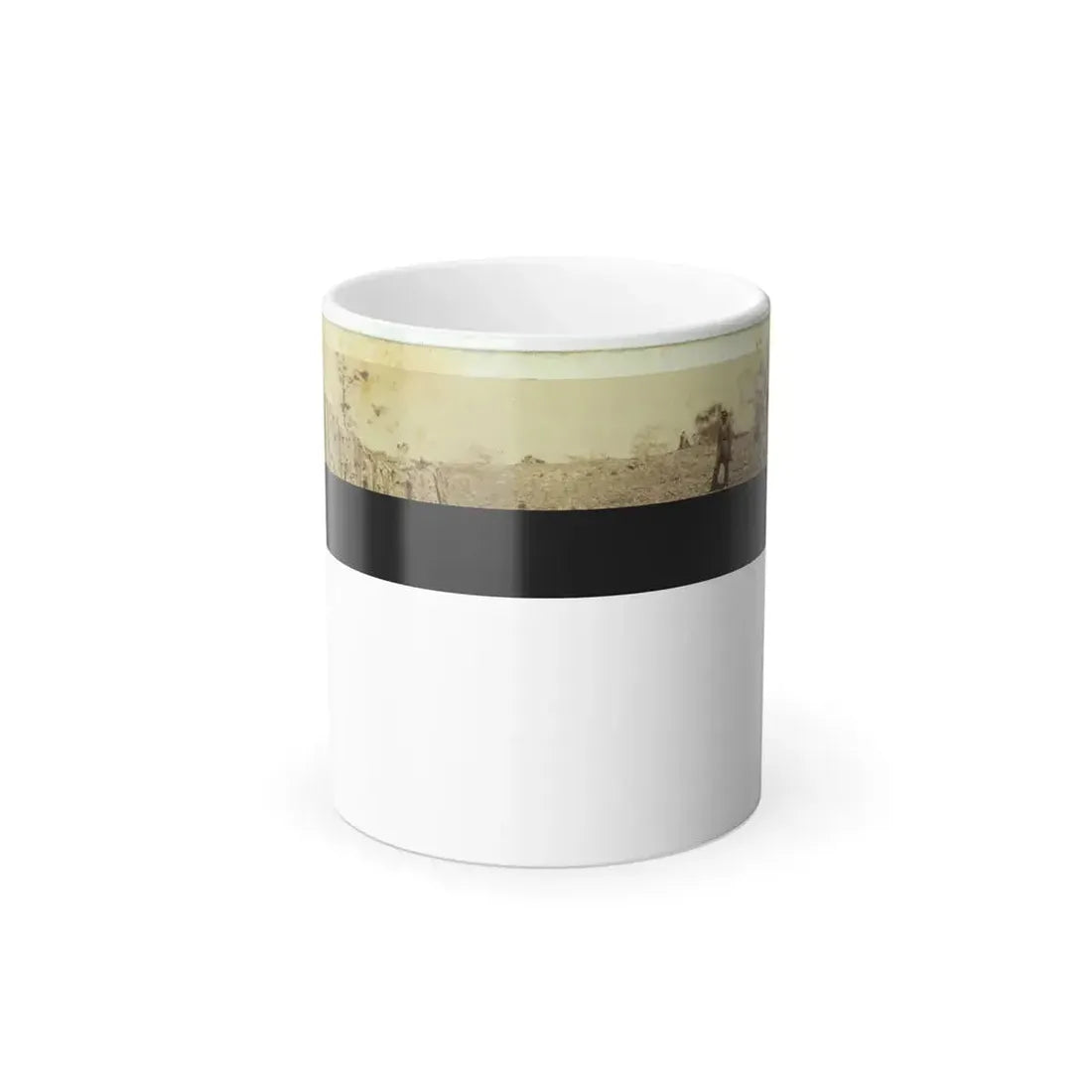 Battery, No. 4--Near Yorktown, Mounting 10 13-Inch Mortars, Each Weighing 20,000 Pounds. East-South End (U.S. Civil War) Color Changing Coffee Mug 11oz Default Title - Go Mug Yourself