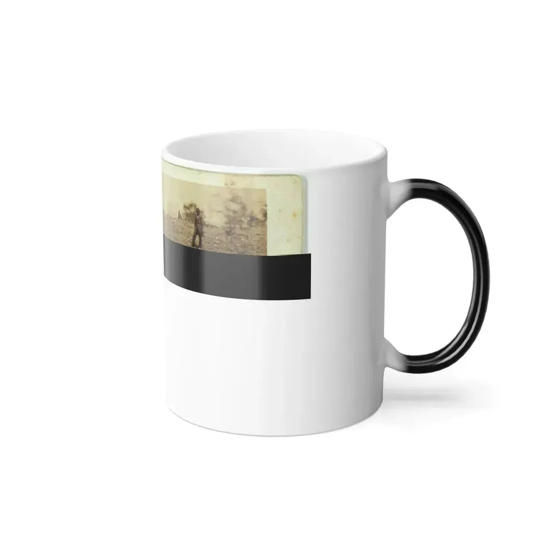 Battery, No. 4--Near Yorktown, Mounting 10 13-Inch Mortars, Each Weighing 20,000 Pounds. East-South End (U.S. Civil War) Color Changing Coffee Mug 11oz - Go Mug Yourself