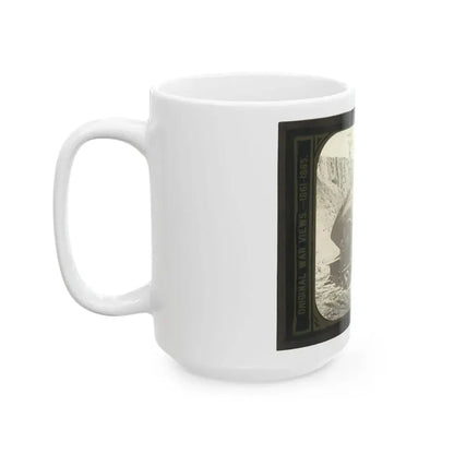 Battery No. 4 Near Yorktown Mounting Ten 13 Inch Mortars Each Weighing 20,000 Pounds. South End (U.S. Civil War) White Coffee Mug - Go Mug Yourself