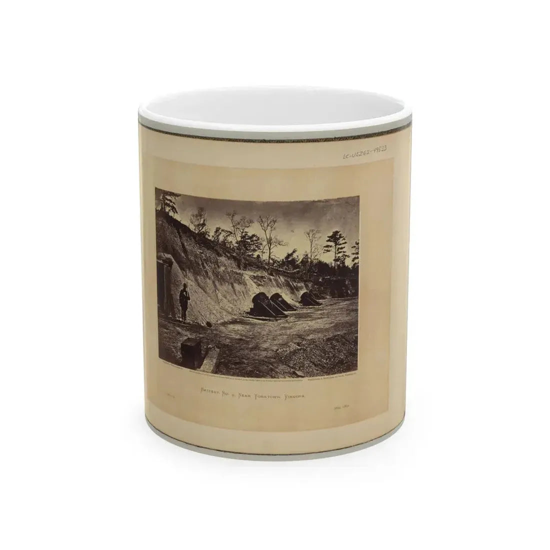 Battery No. 4, Near Yorktown, Virginia (U.S. Civil War) White Coffee Mug 11oz - Go Mug Yourself