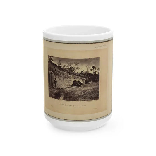 Battery No. 4, Near Yorktown, Virginia (U.S. Civil War) White Coffee Mug 15oz - Go Mug Yourself