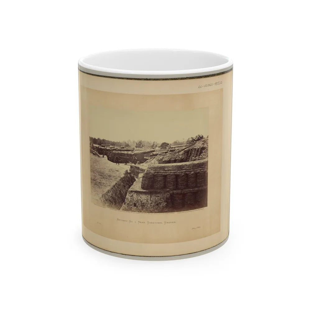 Battery No. 1, Near Yorktown, Virginia (U.S. Civil War) White Coffee Mug-11oz-Go Mug Yourself