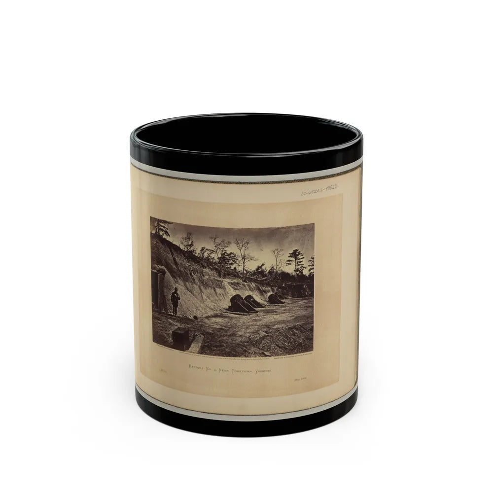 Battery No. 4, Near Yorktown, Virginia (U.S. Civil War) Black Coffee Mug-11oz-Go Mug Yourself