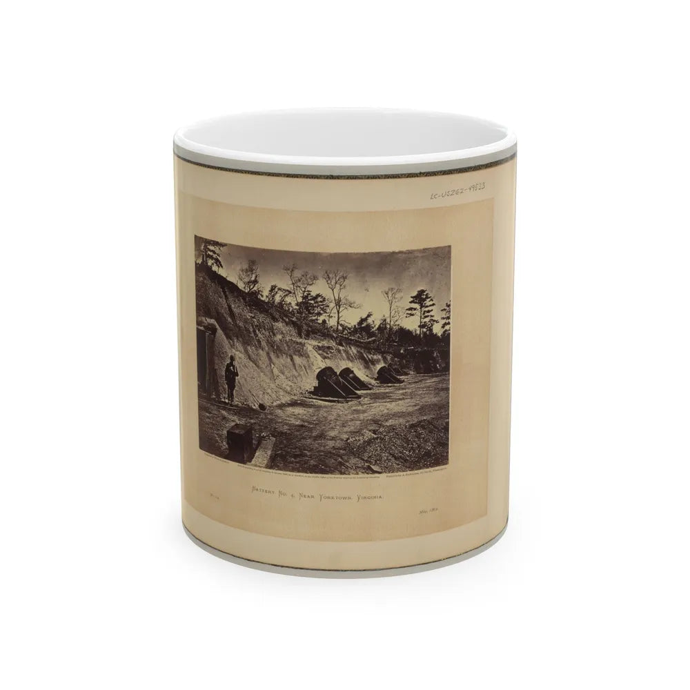 Battery No. 4, Near Yorktown, Virginia (U.S. Civil War) White Coffee Mug-11oz-Go Mug Yourself