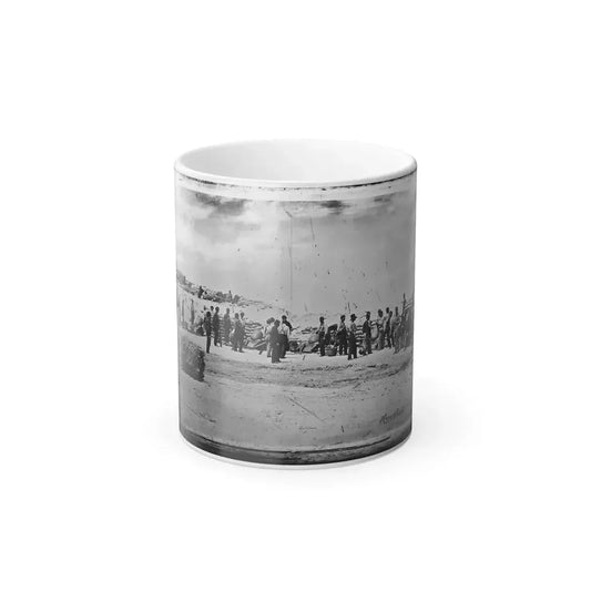 Battery Reynolds. Five 10-Inch Siege Mortars Against Wagner (U.S. Civil War) Color Changing Coffee Mug 11oz Default Title - Go Mug Yourself