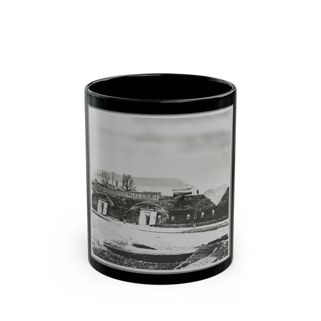 Battery Rodgers, (Interior), Vicinity, Alexandria, Va. (U.S. Civil War) Black Coffee Mug 11oz - Go Mug Yourself