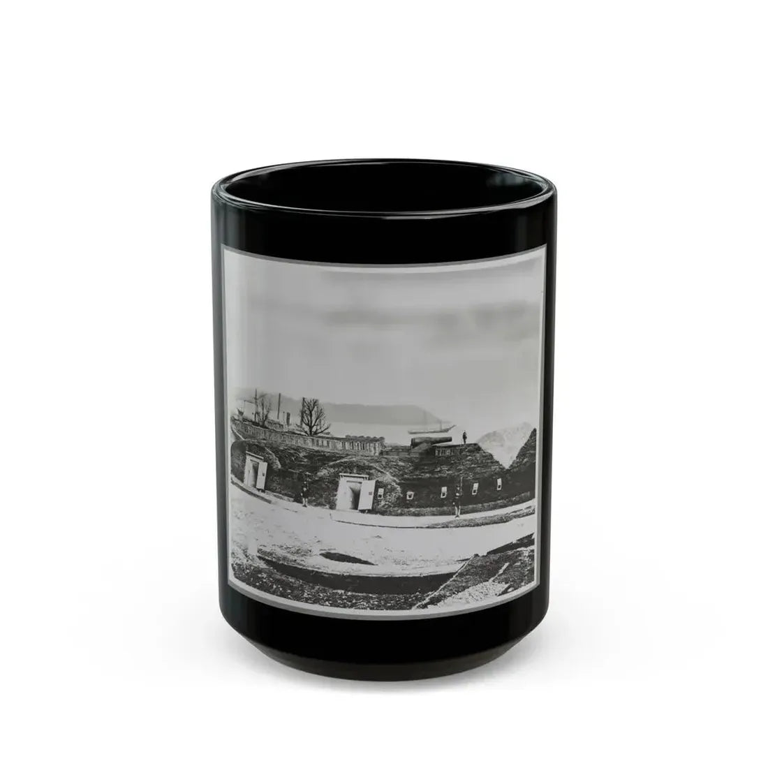 Battery Rodgers, (Interior), Vicinity, Alexandria, Va. (U.S. Civil War) Black Coffee Mug 15oz - Go Mug Yourself