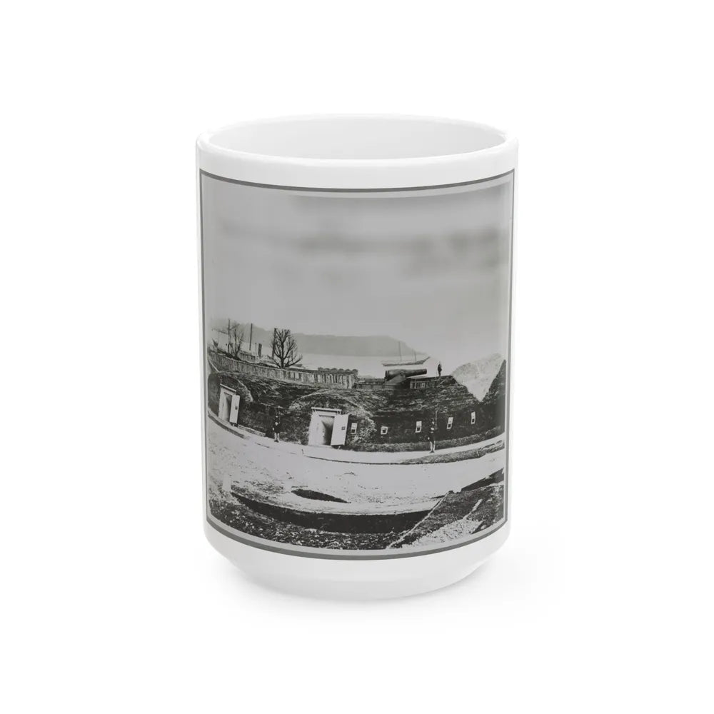 Battery Rodgers, (Interior), Vicinity, Alexandria, Va. (U.S. Civil War) White Coffee Mug-15oz-Go Mug Yourself