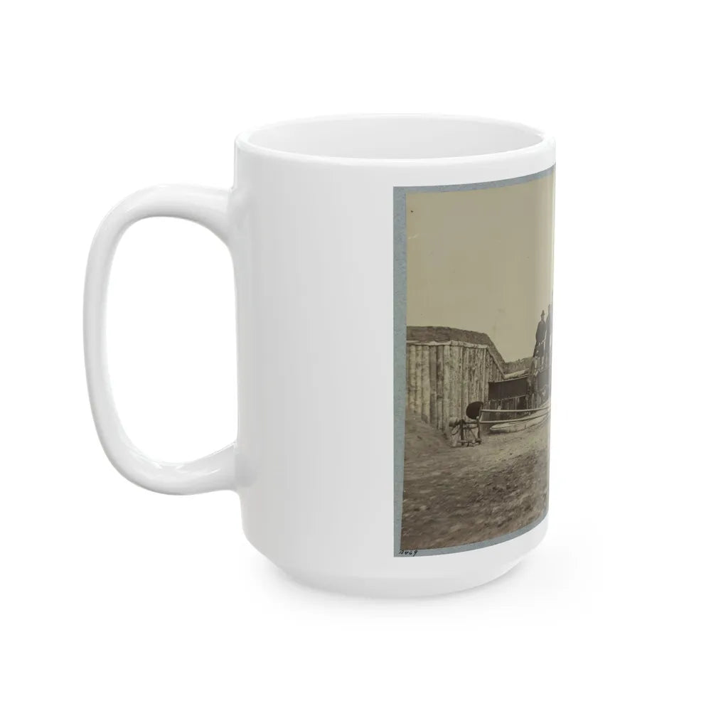 Battery Rodgers, Potomac River, Near Alexandria 001 (U.S. Civil War) White Coffee Mug-Go Mug Yourself