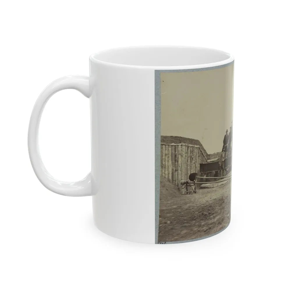 Battery Rodgers, Potomac River, Near Alexandria 001 (U.S. Civil War) White Coffee Mug-Go Mug Yourself