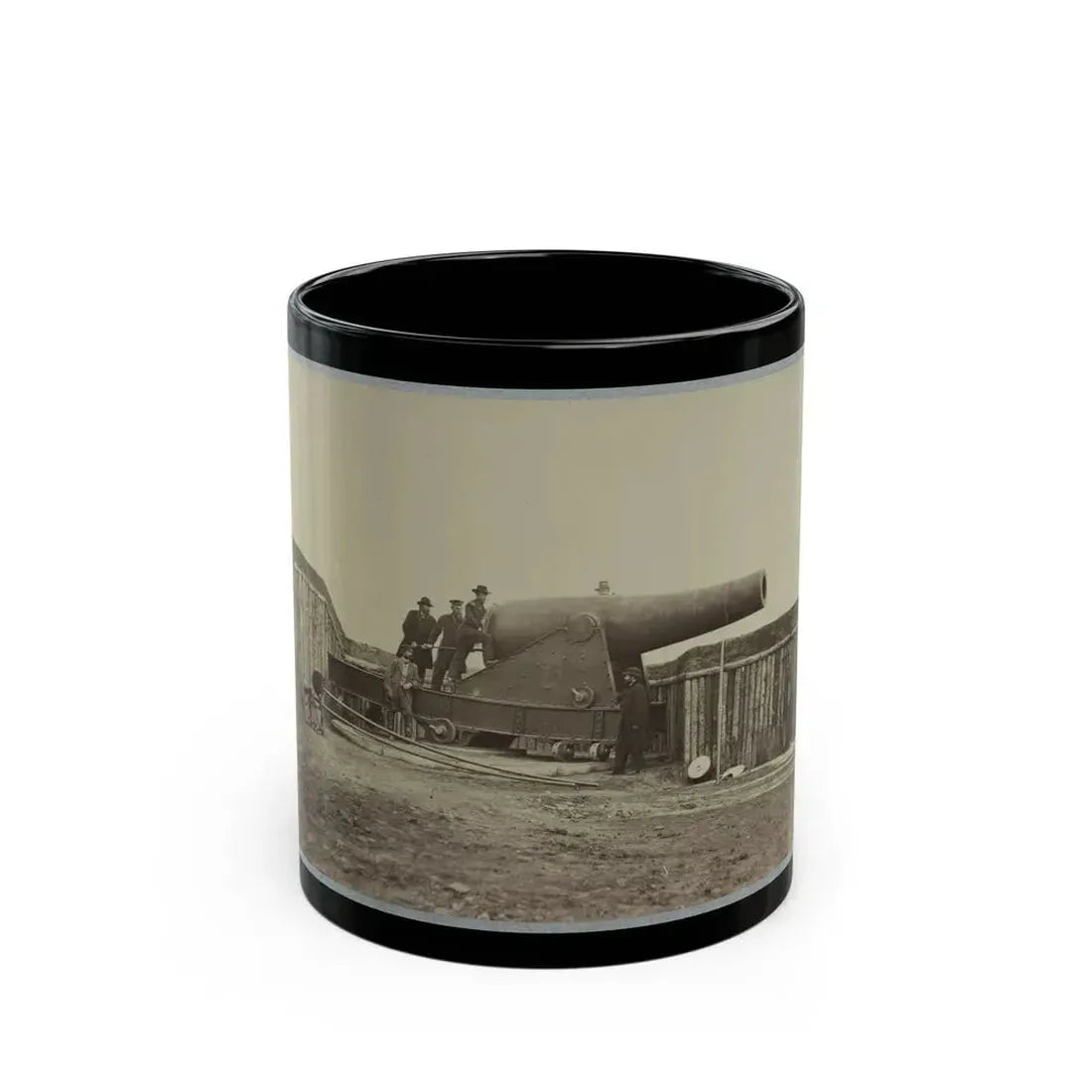 Battery Rodgers, Potomac River, Near Alexandria 001 (U.S. Civil War) Black Coffee Mug 11oz - Go Mug Yourself