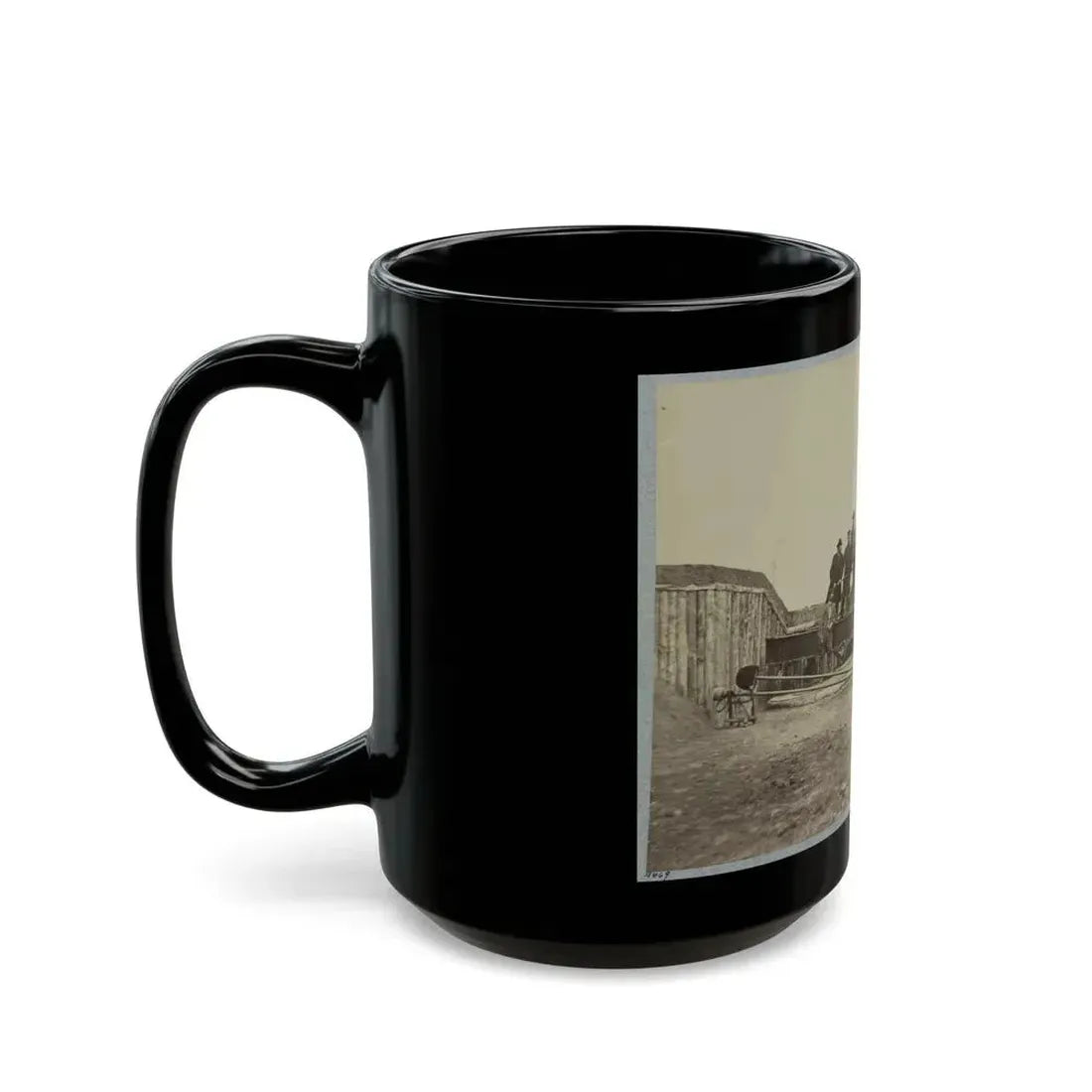 Battery Rodgers, Potomac River, Near Alexandria 001 (U.S. Civil War) Black Coffee Mug - Go Mug Yourself