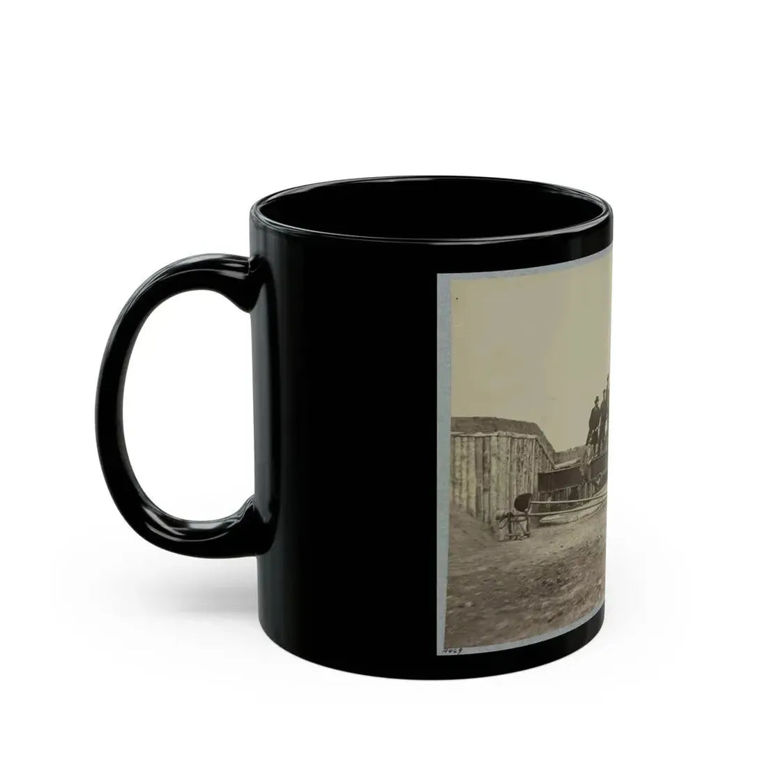 Battery Rodgers, Potomac River, Near Alexandria 001 (U.S. Civil War) Black Coffee Mug - Go Mug Yourself