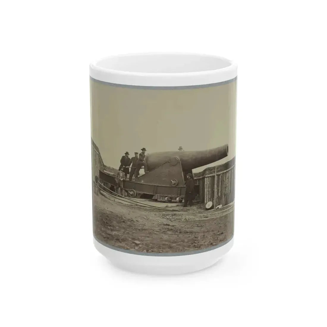 Battery Rodgers, Potomac River, Near Alexandria 001 (U.S. Civil War) White Coffee Mug 15oz - Go Mug Yourself