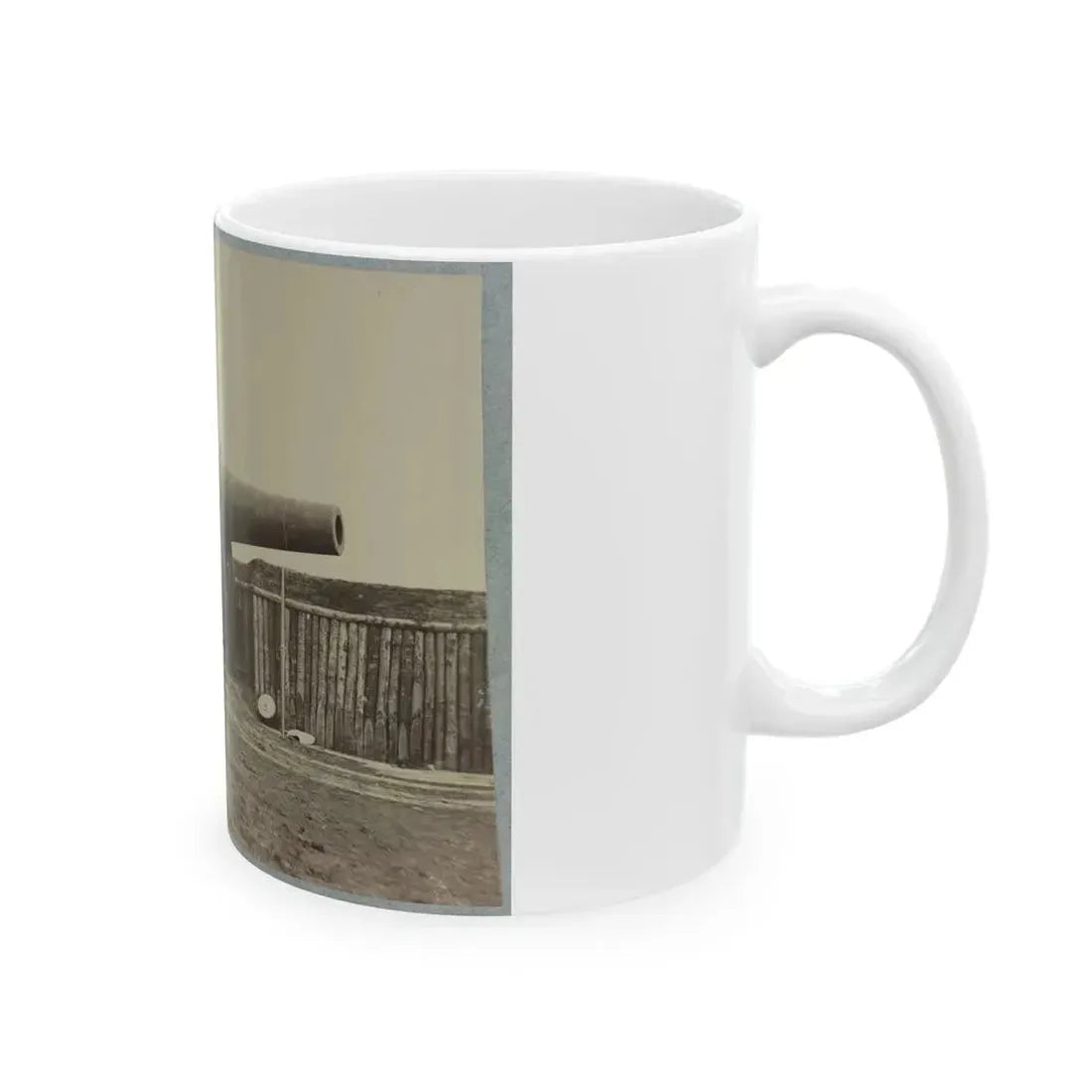 Battery Rodgers, Potomac River, Near Alexandria 001 (U.S. Civil War) White Coffee Mug - Go Mug Yourself