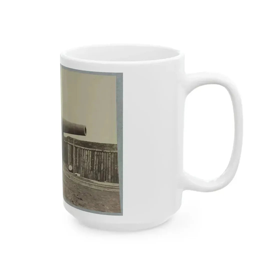 Battery Rodgers, Potomac River, Near Alexandria 001 (U.S. Civil War) White Coffee Mug - Go Mug Yourself