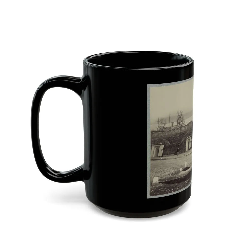 Battery Rodgers, Potomac River, Near Alexandria (U.S. Civil War) Black Coffee Mug-Go Mug Yourself