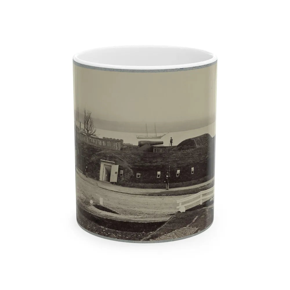 Battery Rodgers, Potomac River, Near Alexandria (U.S. Civil War) White Coffee Mug-11oz-Go Mug Yourself