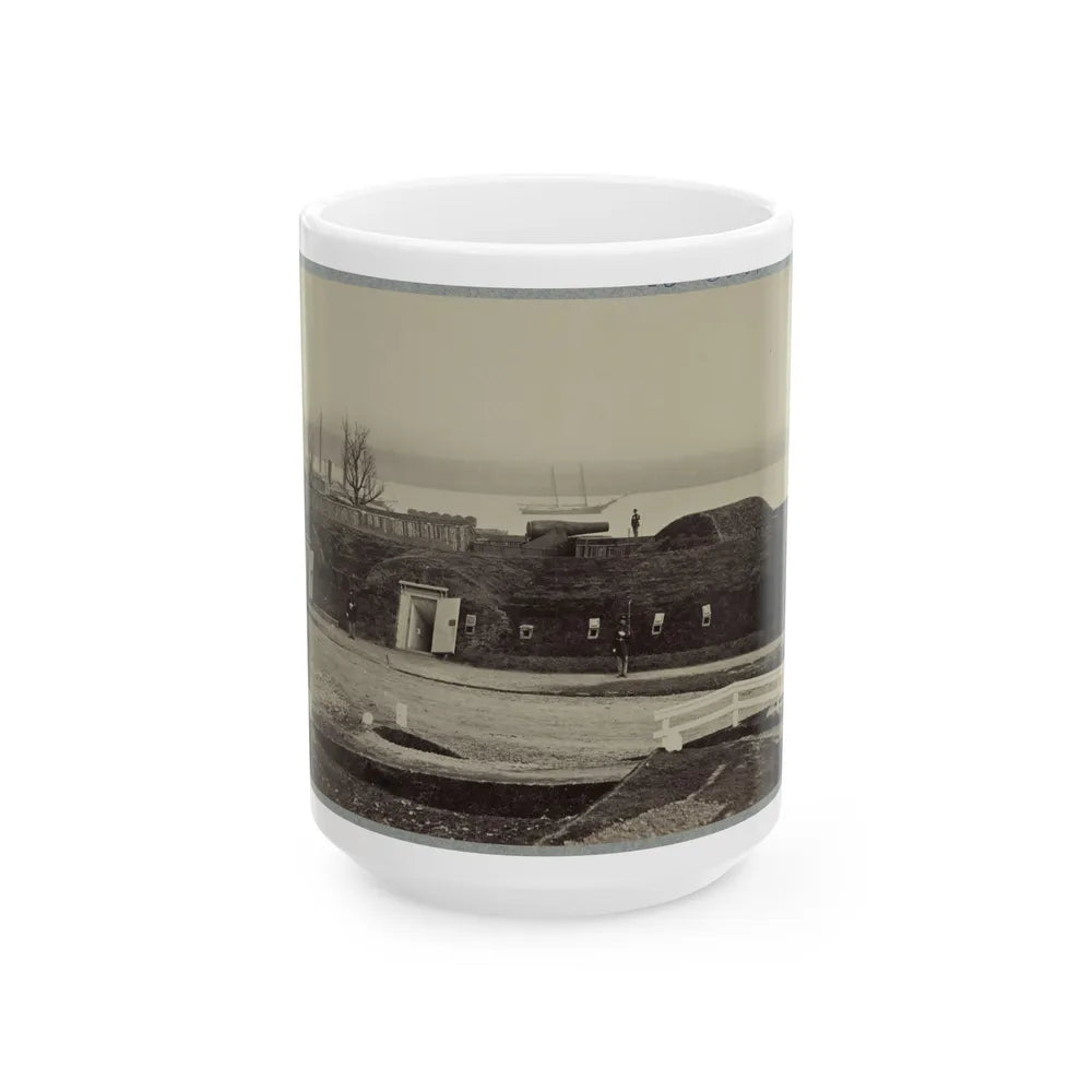 Battery Rodgers, Potomac River, Near Alexandria (U.S. Civil War) White Coffee Mug-15oz-Go Mug Yourself