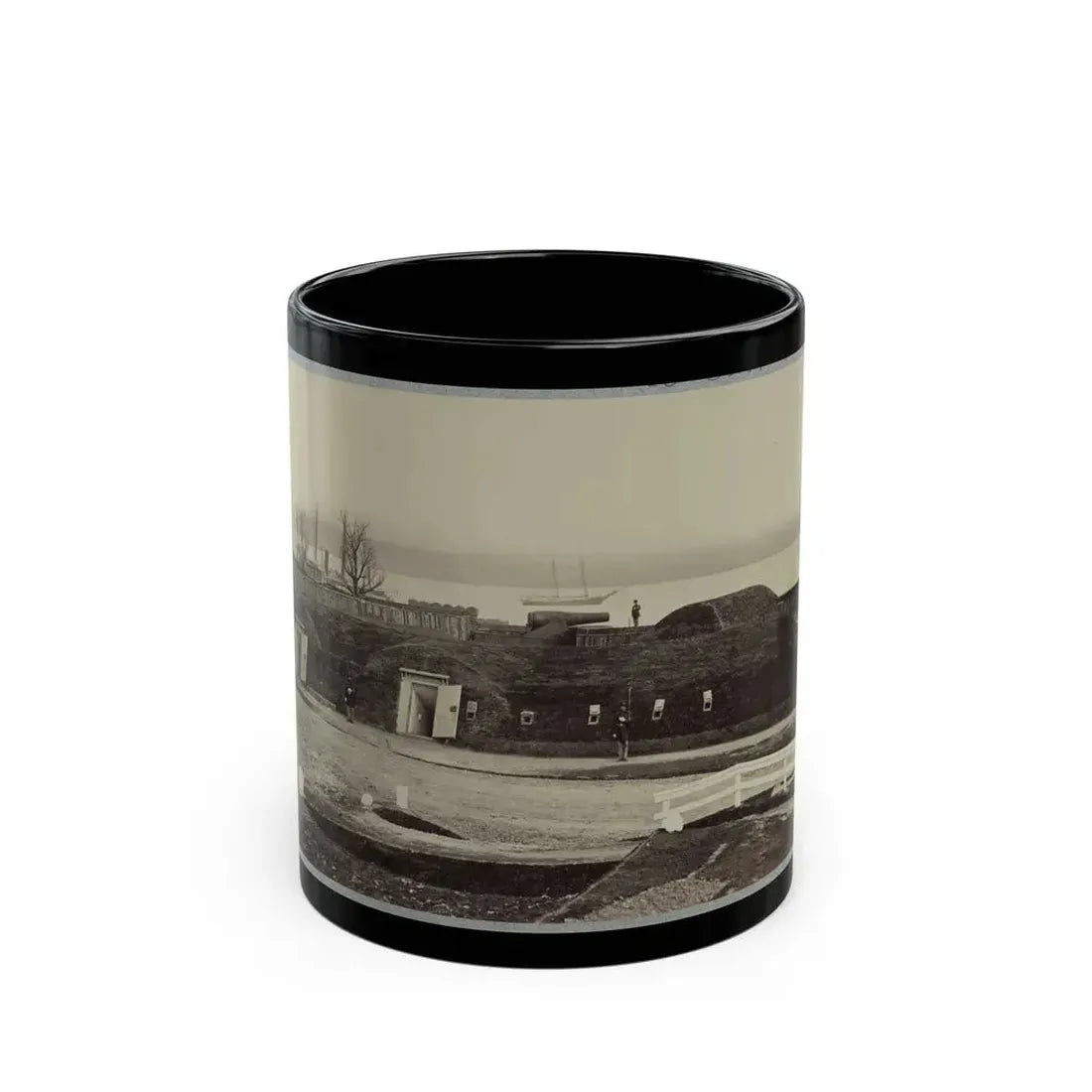 Battery Rodgers, Potomac River, Near Alexandria (U.S. Civil War) Black Coffee Mug 11oz - Go Mug Yourself