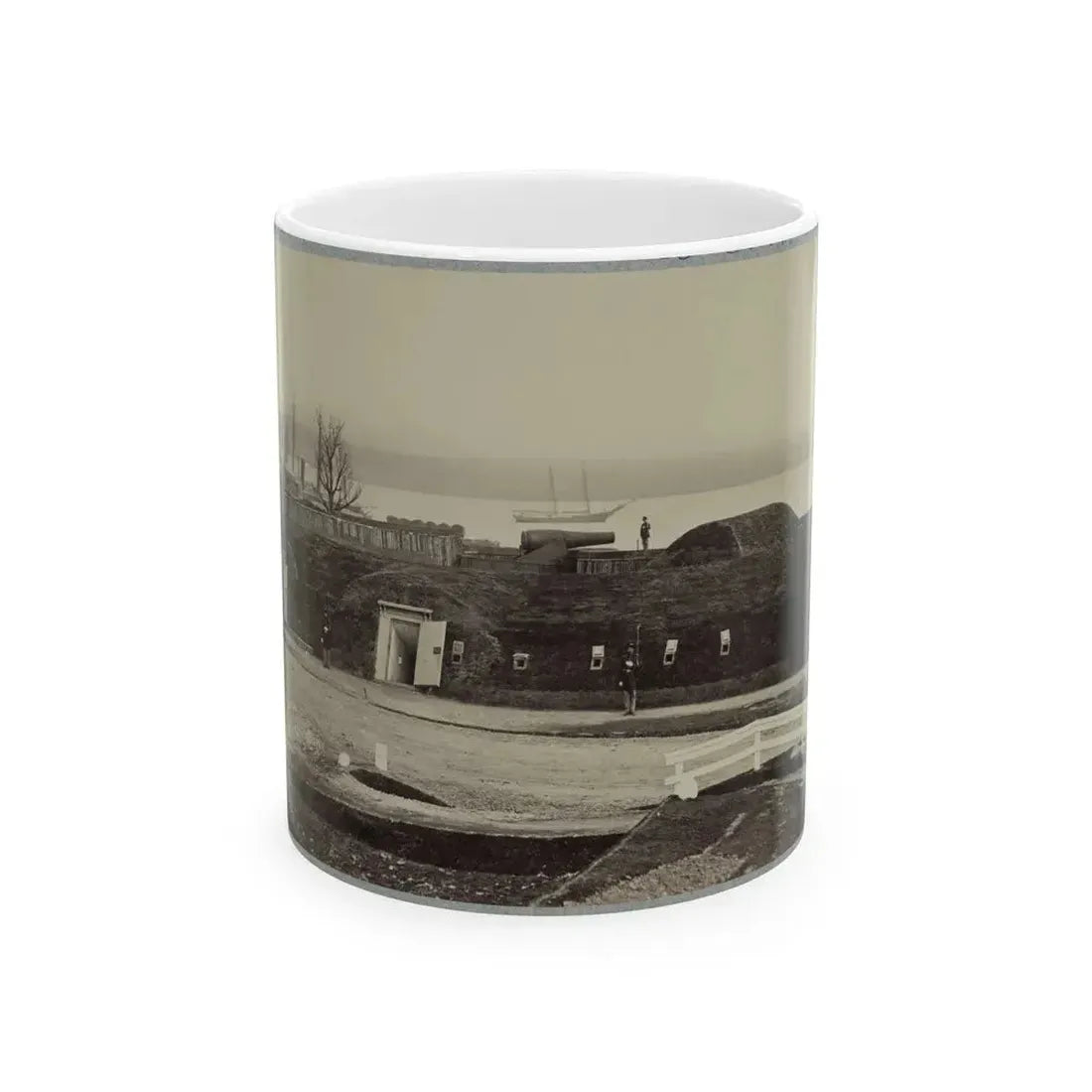 Battery Rodgers, Potomac River, Near Alexandria (U.S. Civil War) White Coffee Mug 11oz - Go Mug Yourself