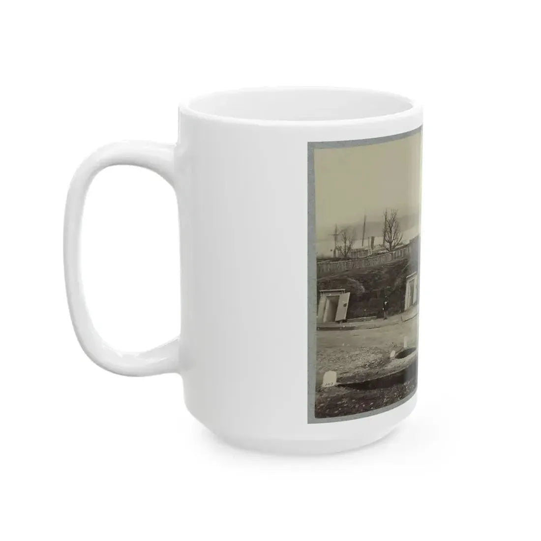 Battery Rodgers, Potomac River, Near Alexandria (U.S. Civil War) White Coffee Mug - Go Mug Yourself
