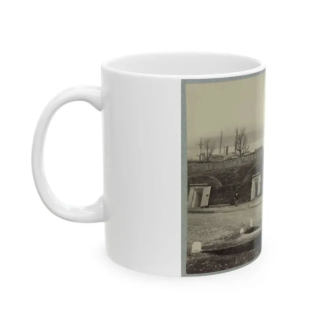 Battery Rodgers, Potomac River, Near Alexandria (U.S. Civil War) White Coffee Mug - Go Mug Yourself